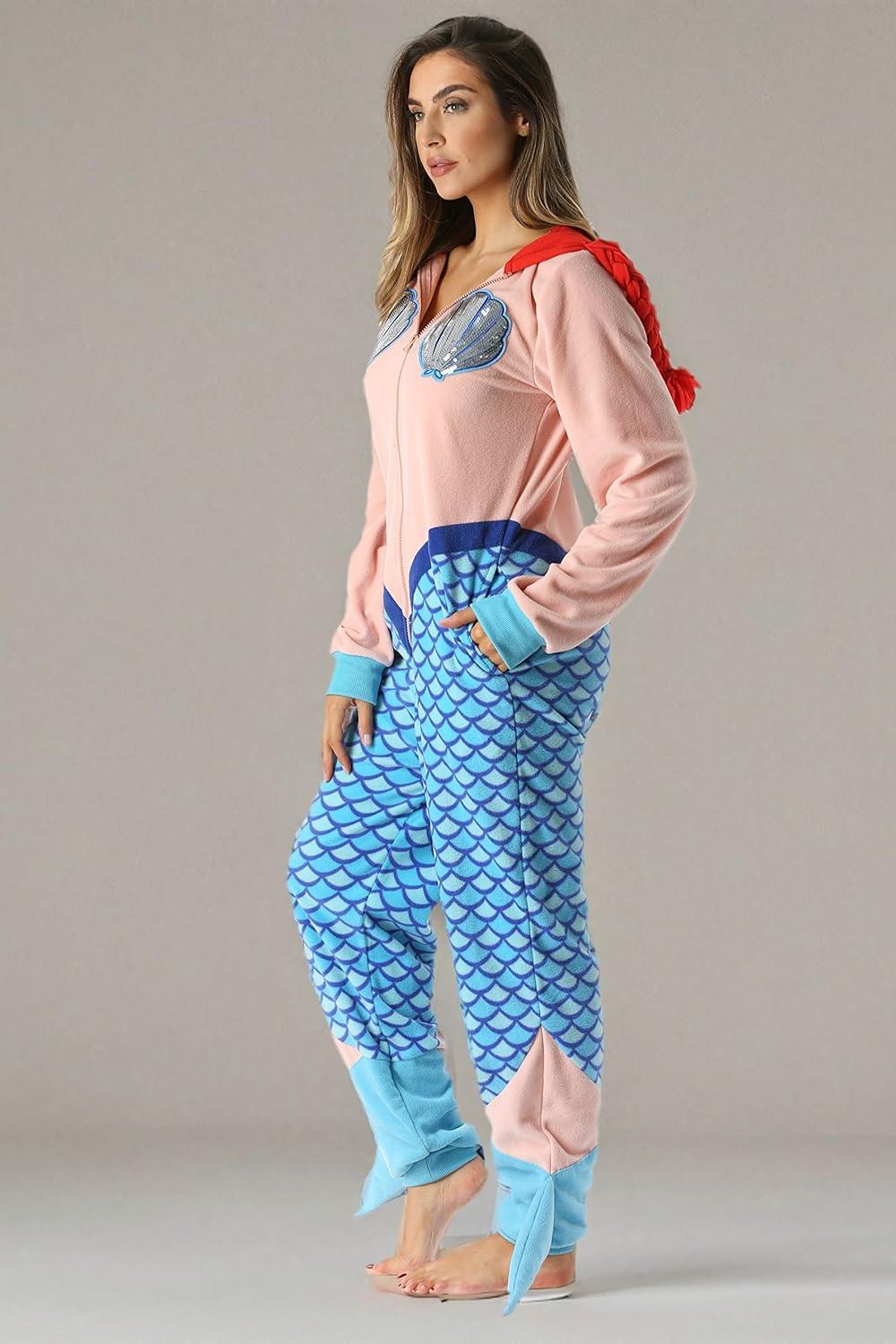 imageJust Love Adult Onesie Womens Pajamas MermaidMermaid