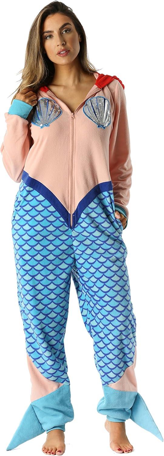 imageJust Love Adult Onesie Womens Pajamas MermaidMermaid