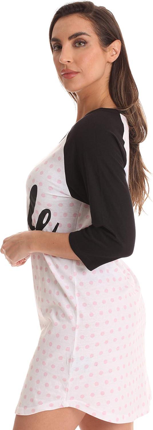 imageJust Love Bridal Party Sleep Shirt with Sleep MaskWhite Bride