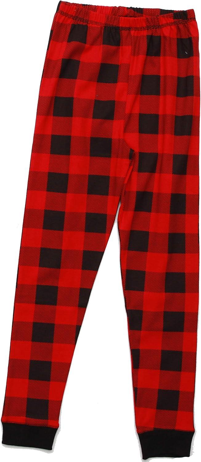 imageJust Love Pajamas for GirlsBuffalo Plaid Red and Black