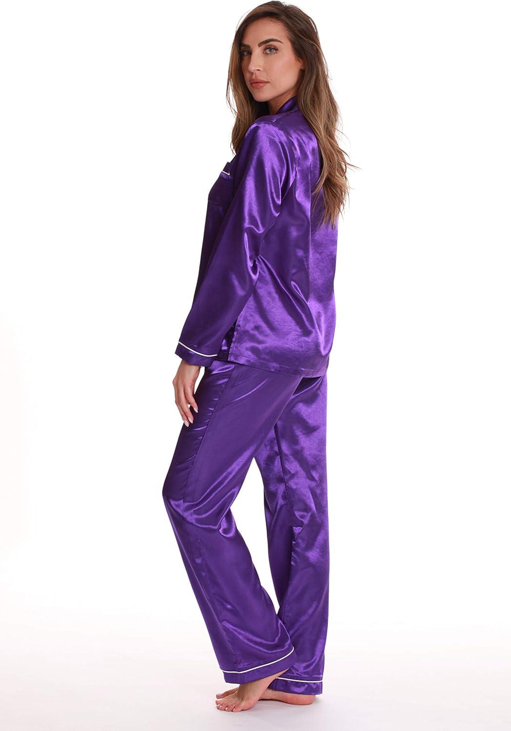 imageJust Love Pants Set with Notch CollarPurple Ivory
