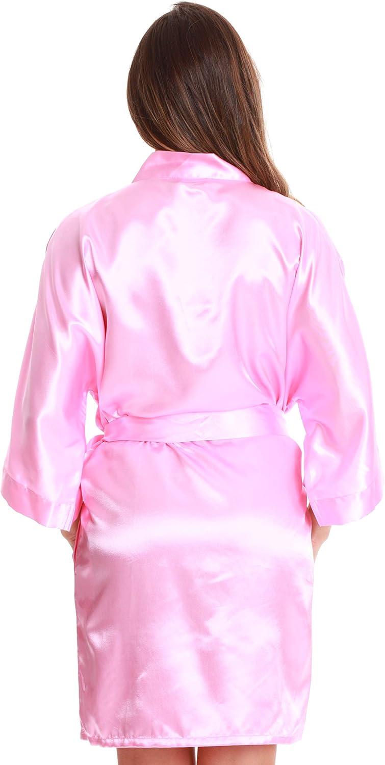 imageJust Love Satin Robe for Women Kimono RobesSatin Pink
