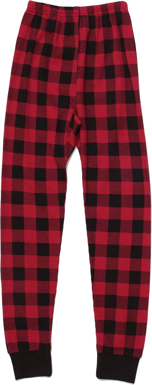 imageJust Love Thermal Underwear Set for GirlsRed Buffalo Plaid