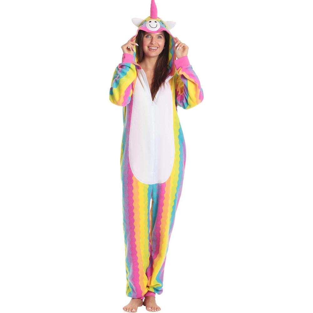imageJust Love Adult Onesie CostumeUnicorn Rainbow Womens