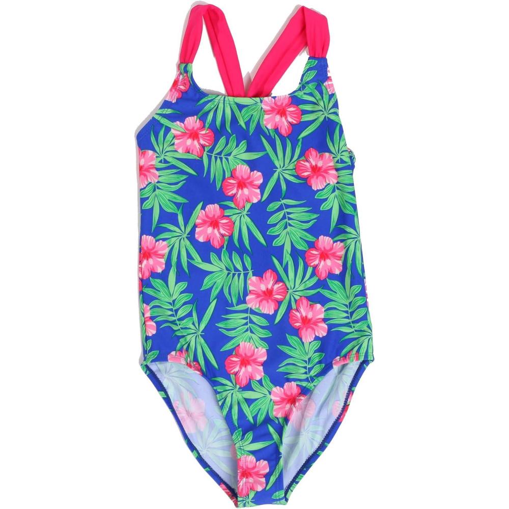 imageJust Love Girls One Piece Swimsuit Racerback Bathing SuitTropical Floral