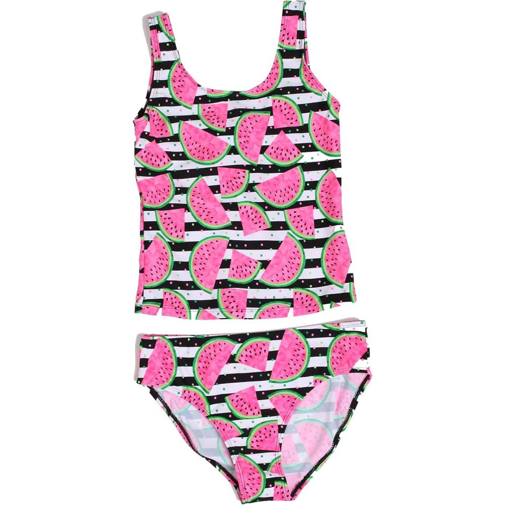 imageJust Love Girls Tankini Bathing Suit SwimwearStriped Watermelon