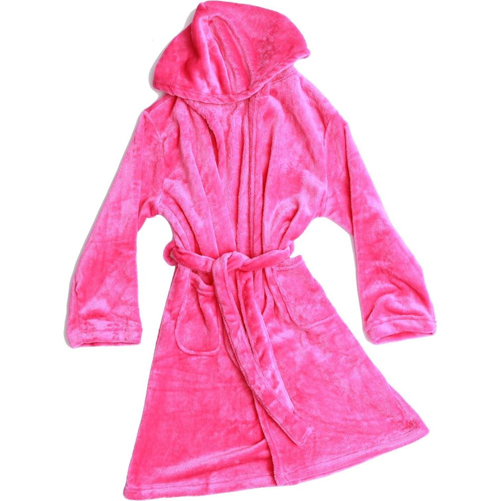 imageJust Love Hooded Plush Fleece Robe for GirlsFuchsia