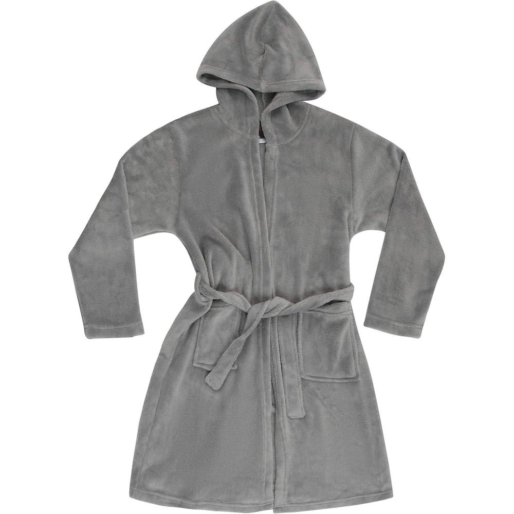 imageJust Love Hooded Plush Fleece Robe for GirlsGrey