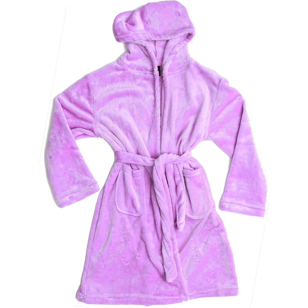 imageJust Love Hooded Plush Fleece Robe for GirlsLilac