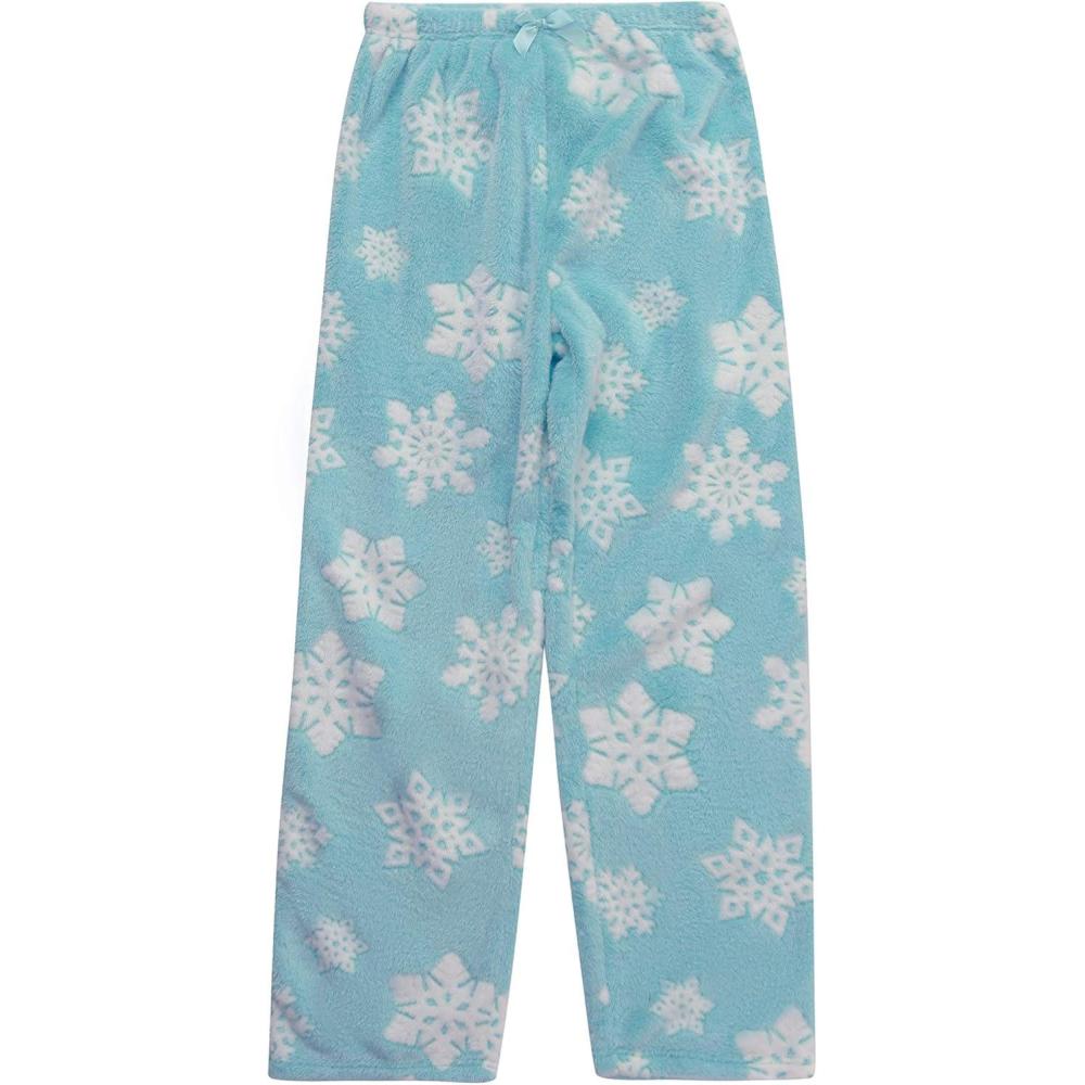 imageJust Love Plush Pajama Pants for Girls Fleece PJsEmbossed Snowflake Blue