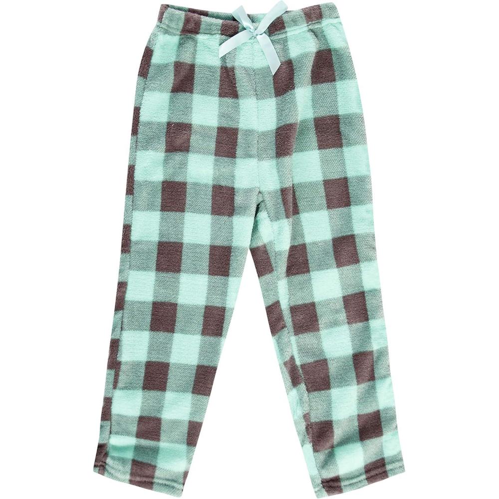 imageJust Love Plush Pajama Pants for Girls Fleece PJsMint  Charcoal