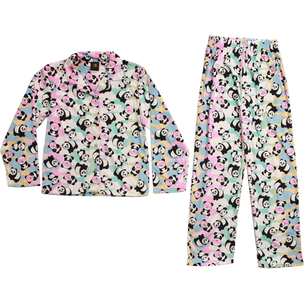 imageJust Love Velour Pajama Sets Coat Set PJs for GirlsPanda Sky Coat Set