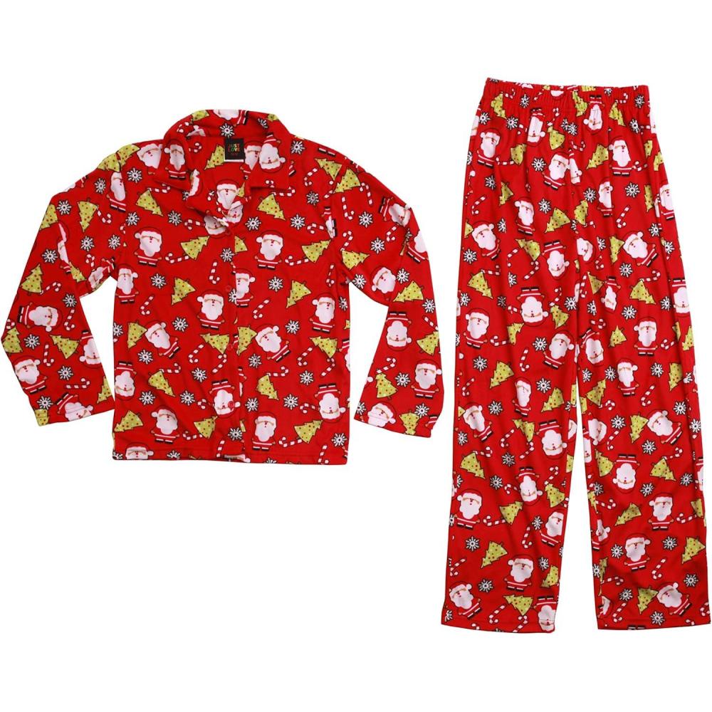 imageJust Love Velour Pajama Sets Coat Set PJs for GirlsRed Tossed Holiday Coat Set