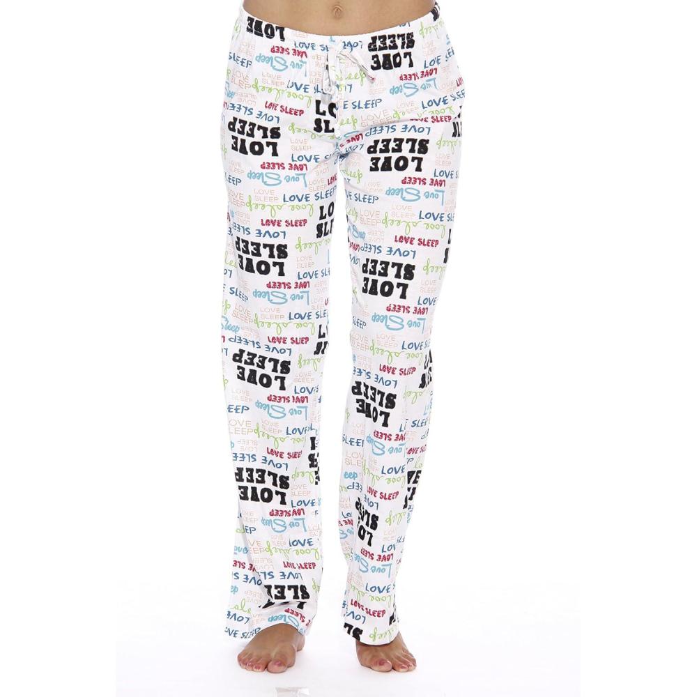 imageJust Love Women Pajama PantsSleepwearLove Sleep White