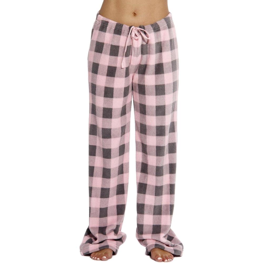 imageJust Love Women Plush Pajama Pants Buffalo PlaidBuffalo Plaid Pink Charcoal