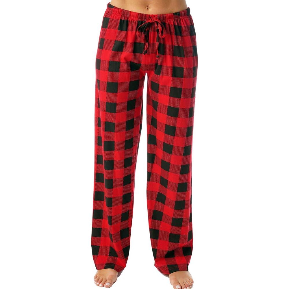 imageJust Love Womens Buffalo Plaid PajamasRed Black Buffalo Plaid