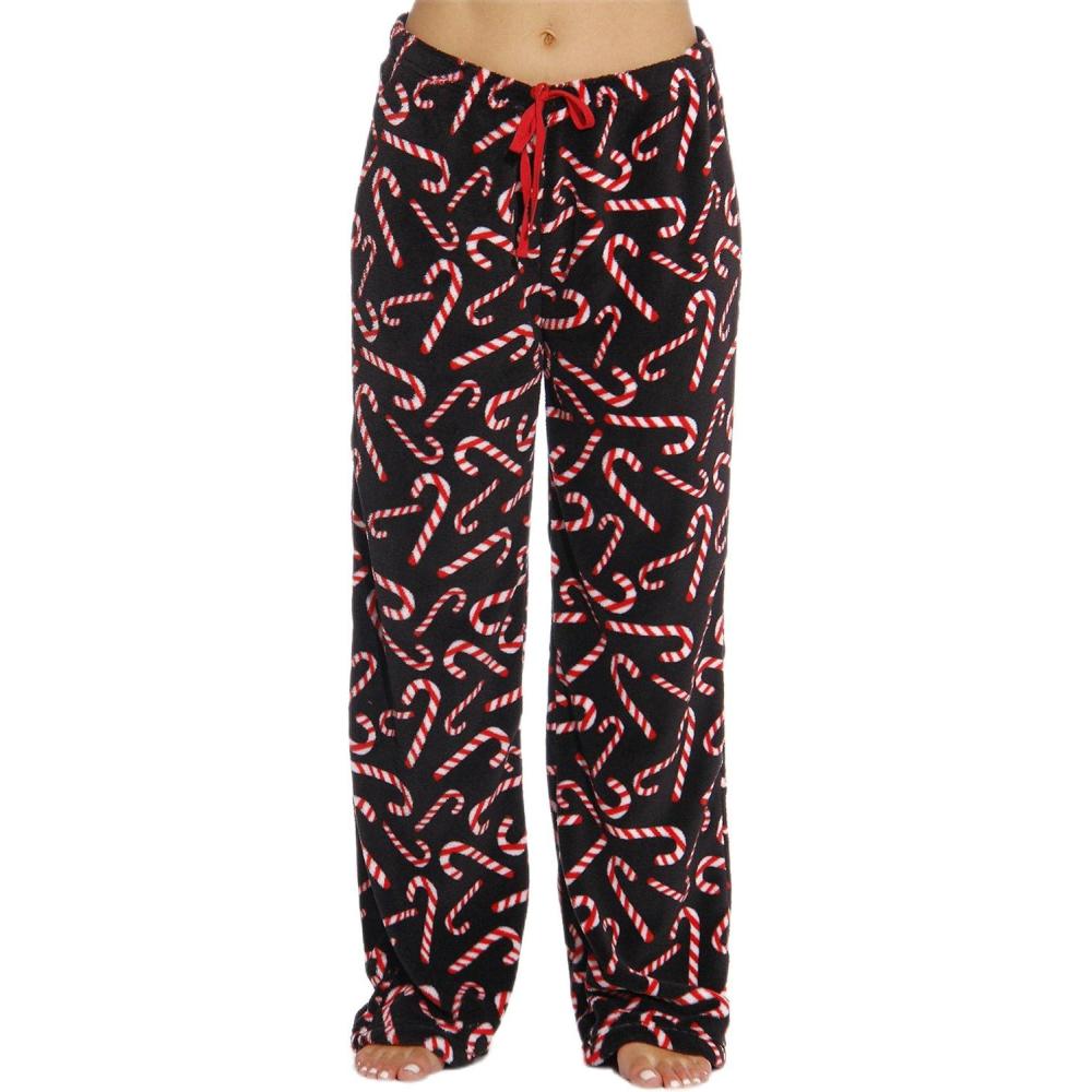 imageJust Love Womens Pajama PantsBlack Candy Cane