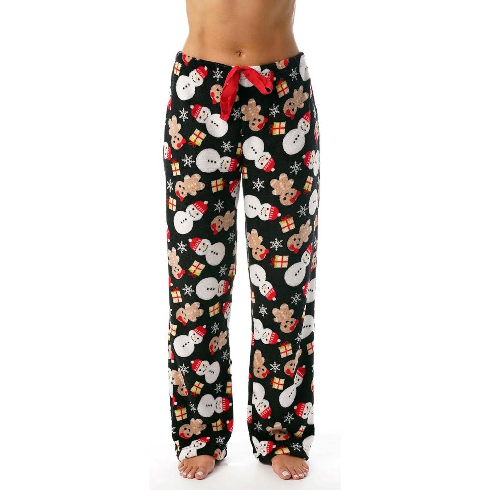 imageJust Love Womens Pajama PantsBlack Mixed Holiday