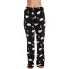 imageJust Love Plush Pajama Pants for WomenBlack  Dark Night
