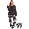 Buffalo Plaid White Black