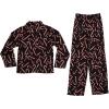 Black - Candy Cane Coat Set