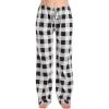 Buffalo Plaid - White Black 100% Organic Cotton