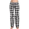 White Black Buffalo Plaid - 100% Cotton Flannel