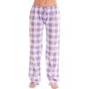 Lilac White Buffalo Plaid
