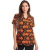 Halloween Pumpkin Stretch Fabric