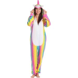 Just Love Adult Onesie Costume(Unicorn Rainbow Womens)