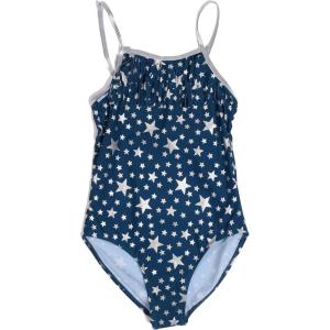 Just Love Girls’ One Piece Swimsuit Racerback Bathing Suit(Navy – Silver Stars)