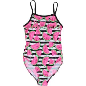Just Love Girls’ One Piece Swimsuit Racerback Bathing Suit(Striped Watermelon)