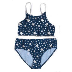 Just Love Girls’ Tankini Bathing Suit Swimwear(Navy – Silver Stars)