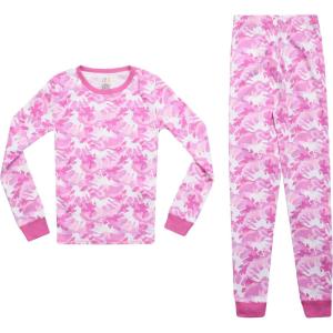 Just Love Pajamas for Girls(Pink – Camo Unicorn)