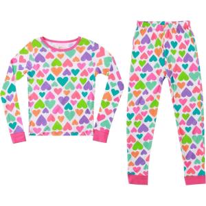 Just Love Pajamas for Girls(White – Bright Hearts)