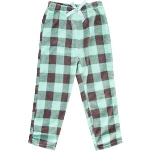 Just Love Plush Pajama Pants for Girls Fleece PJs(Mint / Charcoal)