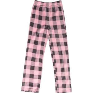 Just Love Plush Pajama Pants for Girls Fleece PJs(Pink / Charcoal)