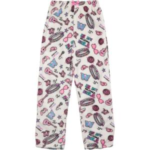Just Love Plush Pajama Pants for Girls Fleece PJs(White – Pajamas)