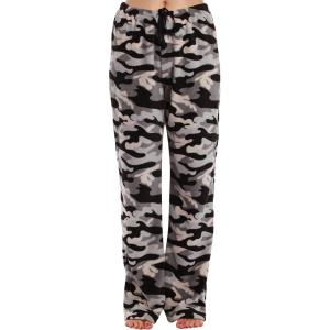 Just Love Plush Pajama Pants for Women(Grey – Camouflage)