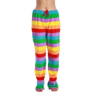 Just Love Plush Pajama Pants for Women(Multi – Rainbow)