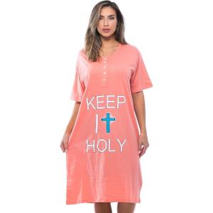 Just Love Short Sleeve Nightgown/Sleep Dress for Women/Sleepwear(Coral – Keep It Holy)