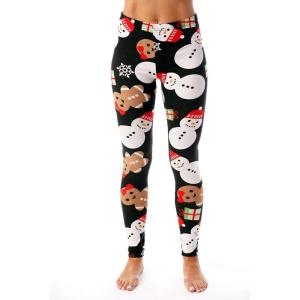 Just Love Ugly Christmas and Halloween Holiday Leggings(Black – Mixed Holiday)