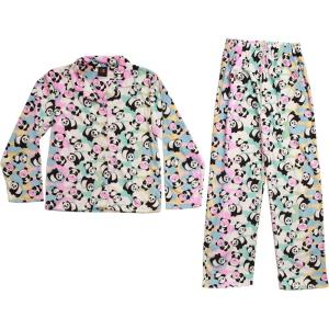 Just Love Velour Pajama Sets – Coat Set PJs for Girls(Panda Sky Coat Set)