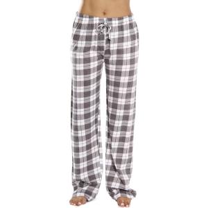 Just Love Women 100% Cotton Pajama Pants(Grey – Plaid)