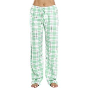 Just Love Women 100% Cotton Pajama Pants(Mint – Plaid)