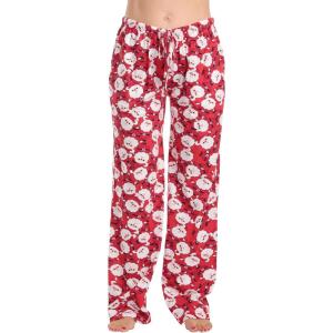 Just Love Women 100% Cotton Pajama Pants(Santa Tossed 100% Organic Cotton)
