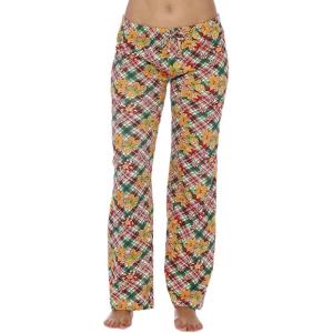 Just Love Women Pajama Pants Holiday Prints(Gingerbread Green)