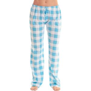 Just Love Womens Buffalo Plaid Pajamas(Blue White Buffalo Plaid)