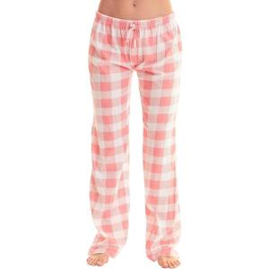 Just Love Womens Buffalo Plaid Pajamas(Coral White Buffalo Plaid)