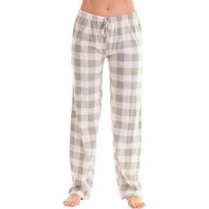 Just Love Womens Buffalo Plaid Pajamas(Grey White Buffalo Plaid)